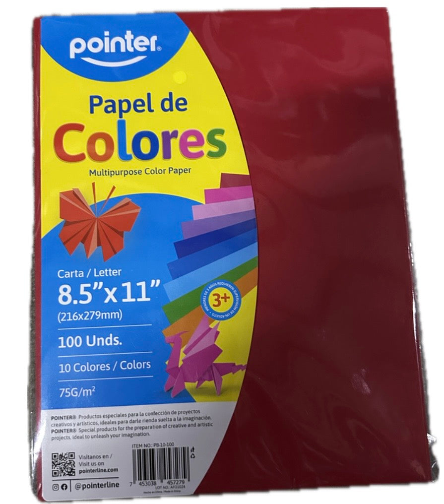 Hojas de Colores (100)