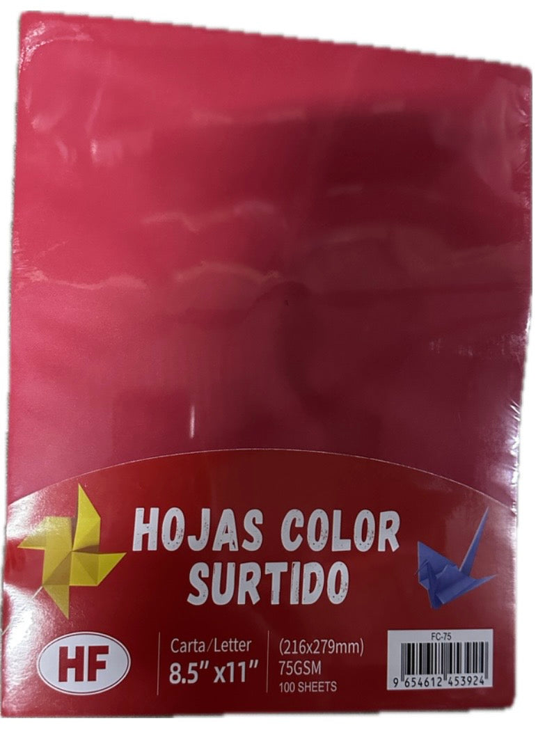 Hojas de Colores HF (100)
