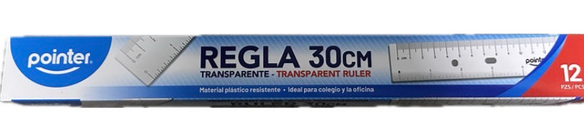 Regla Plástica Transparente